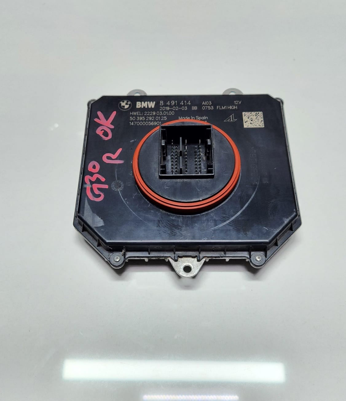 17-20 BMW M5 Adaptive LED Headlight Control Module 8491414 5,7 Series G30 G31  