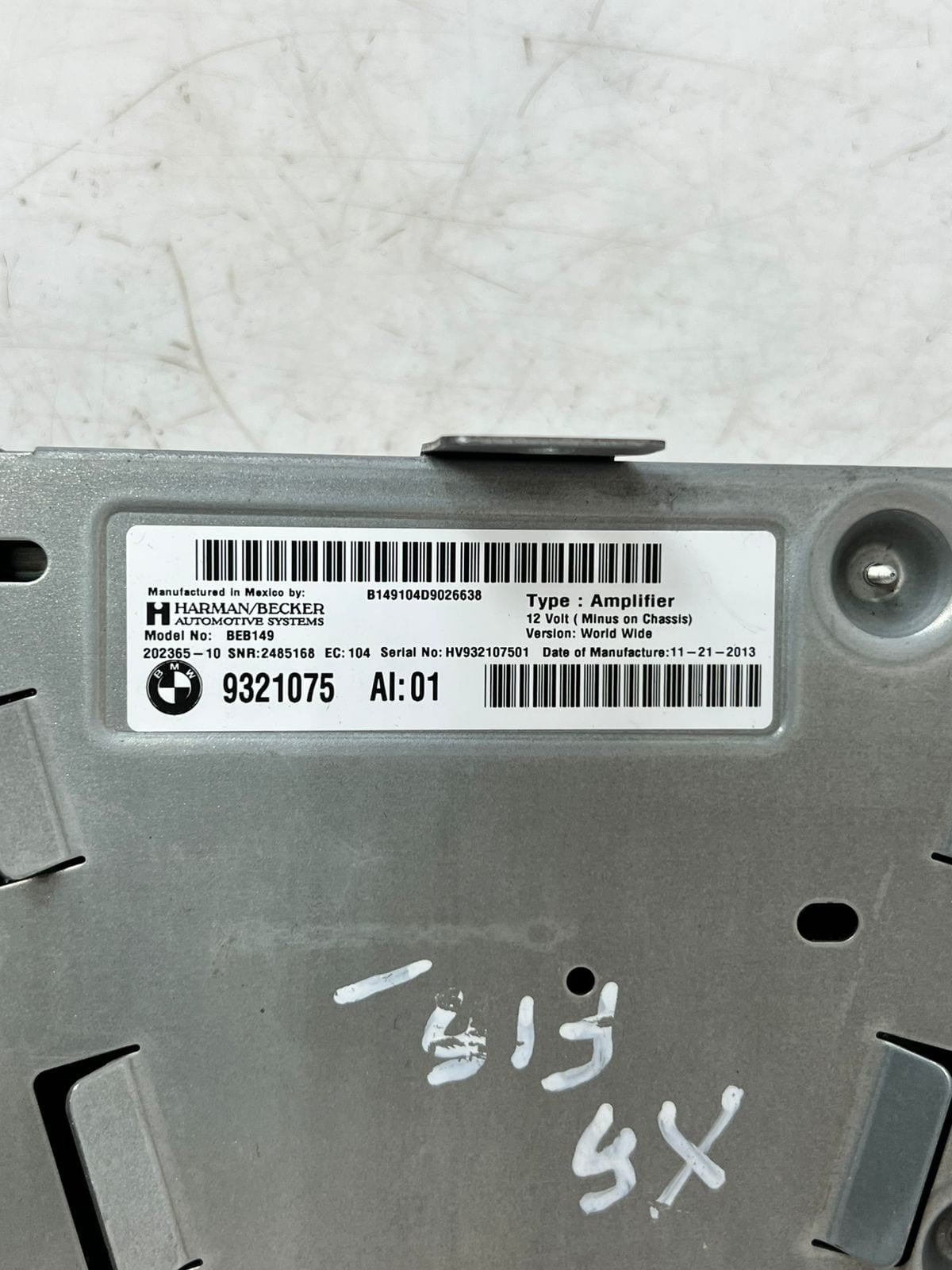2013-2019 BMW X5 F15 F85 and X6 F16 F86 Audio Amplifier 9321075 OEM