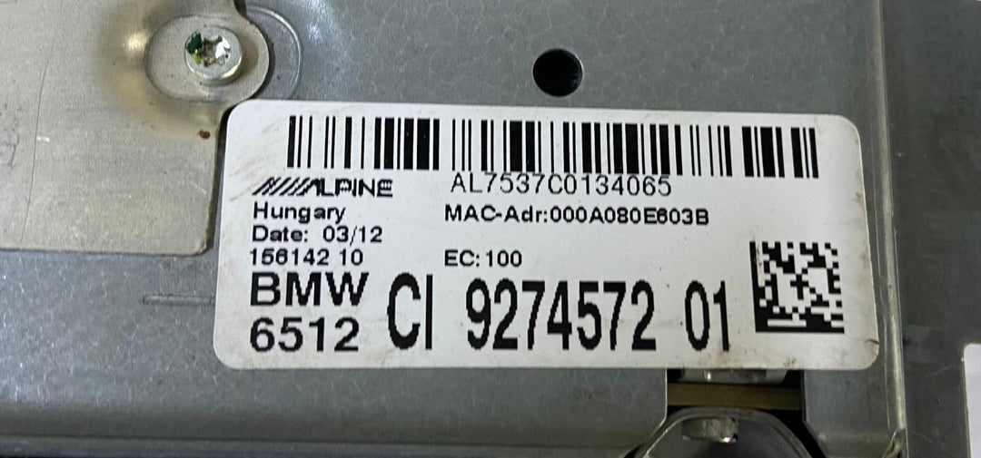 OEM BMW F01 F06 F10 F11 CIC Sat Nav Computer Navigation Head Unit Japan 9274572