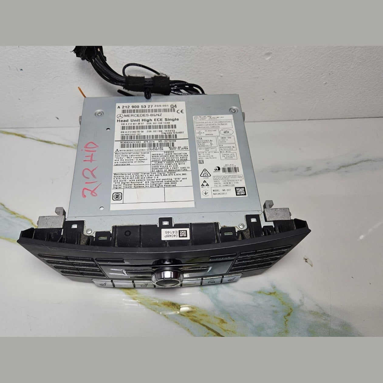 2012–2014 Mercedes-Benz W212 E-Class Hybrid Head Unit CD Player A212 9005327 OEM