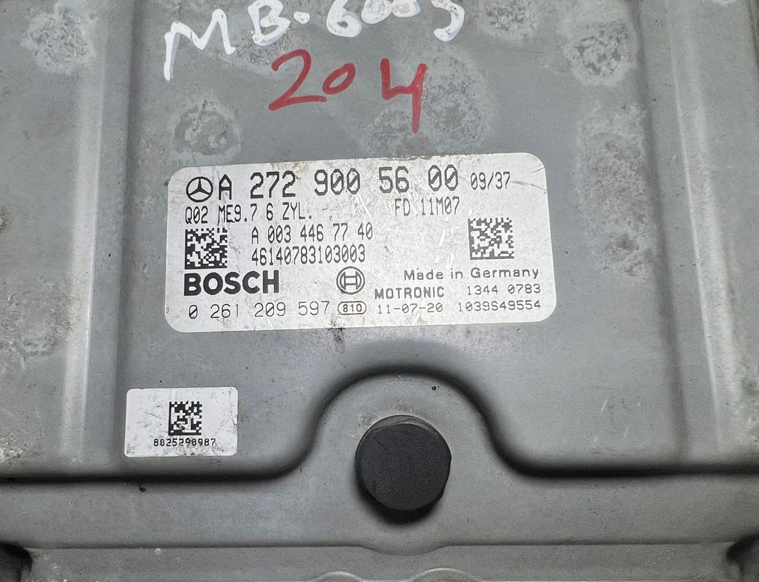 08-10 Mercedes W204 C-Class Engine Control Module Unit ECM ECU A272 9005600 OEM