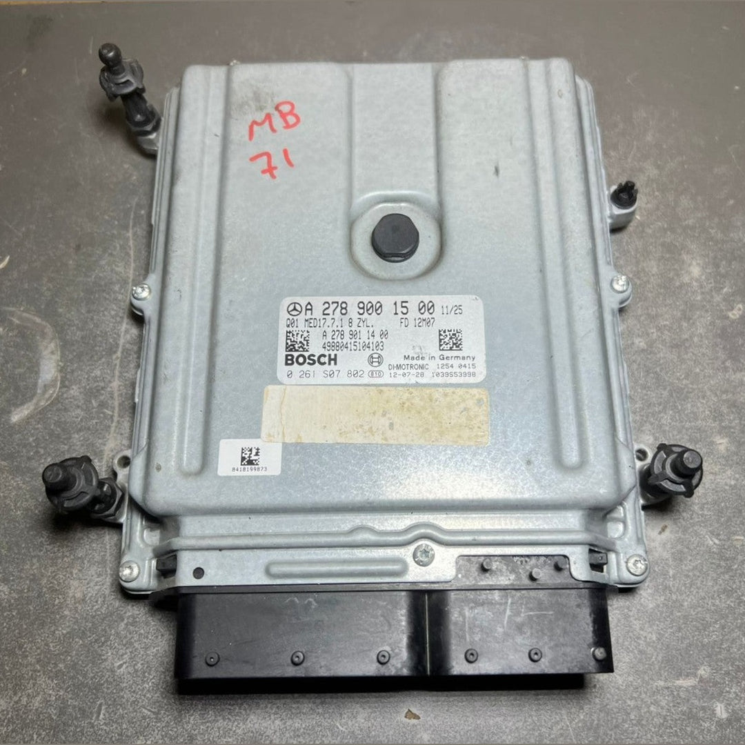 07-13 Mercedes W221 S-Class Engine Control Module Unit ECM ECU A278 9001500 OEM