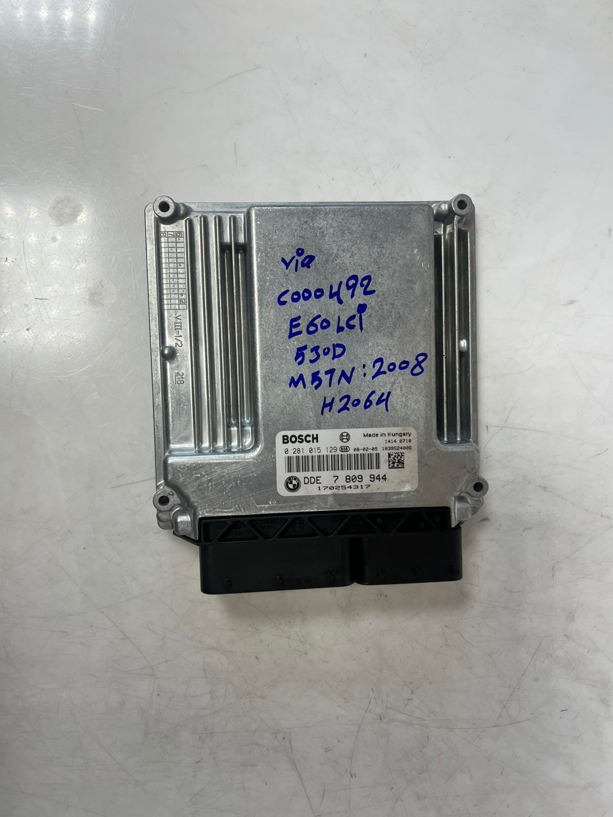 2008 BMW 530D E60 LCI M57N Engine Control Unit ECU SET DDE+CAS3 7809944 OEM
