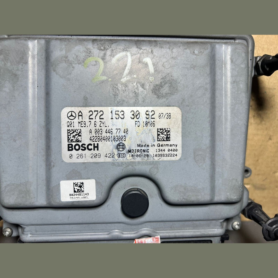 07-12 Mercedes W221 S-Class Engine Control Module Unit ECM ECU A272 1533092 OEM