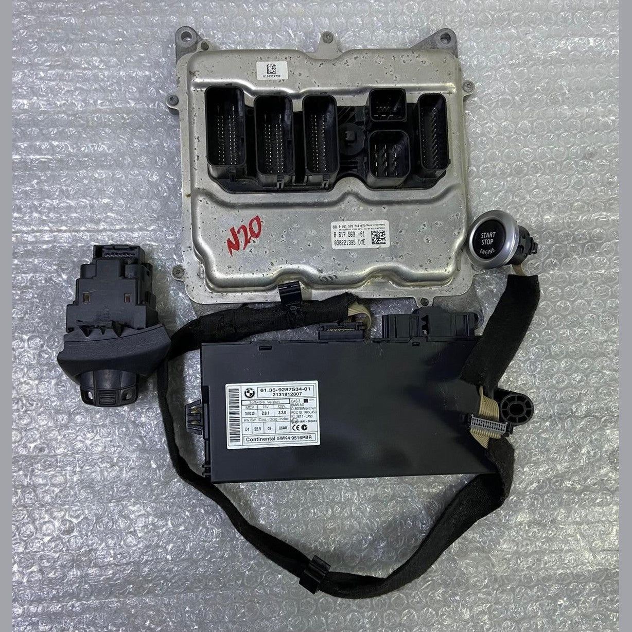 OEM 2014 BMW N20 Z4 Engine Control Module Unit ECU SET 20i sDrive Petrol 8617569