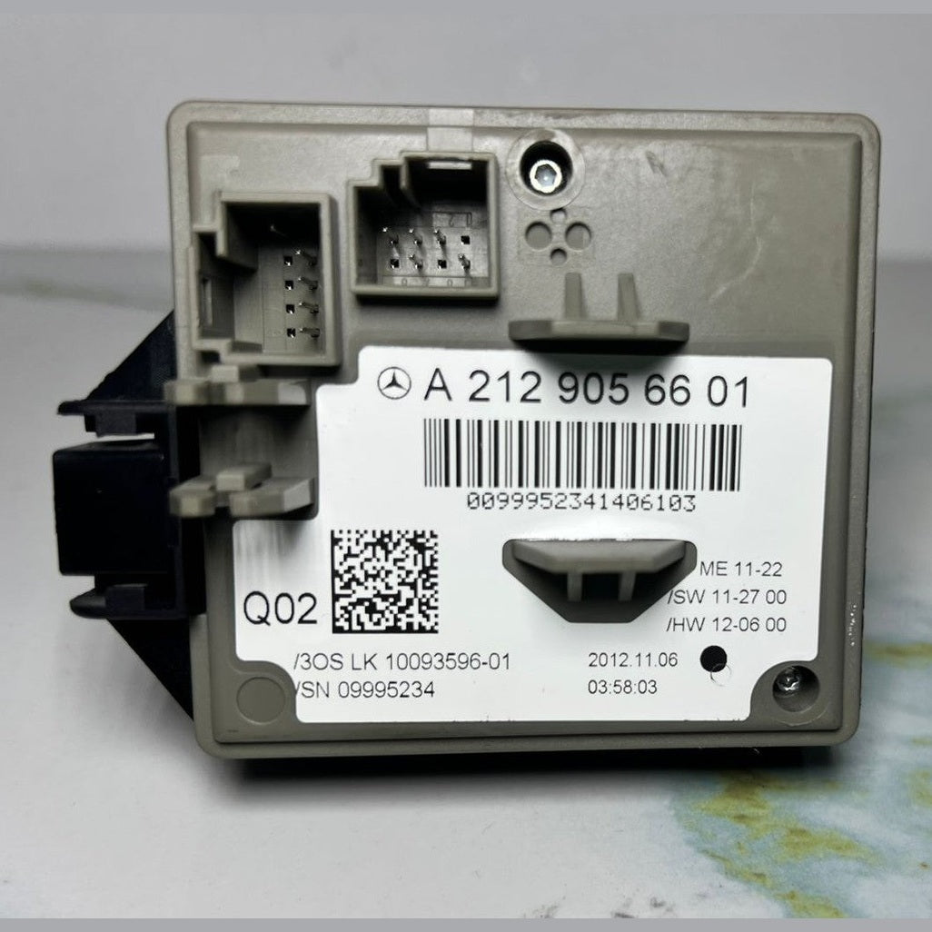 08-14 Mercedes W212 E-Class Ignition Switch Module Unit W/key A212 9056601 OEM
