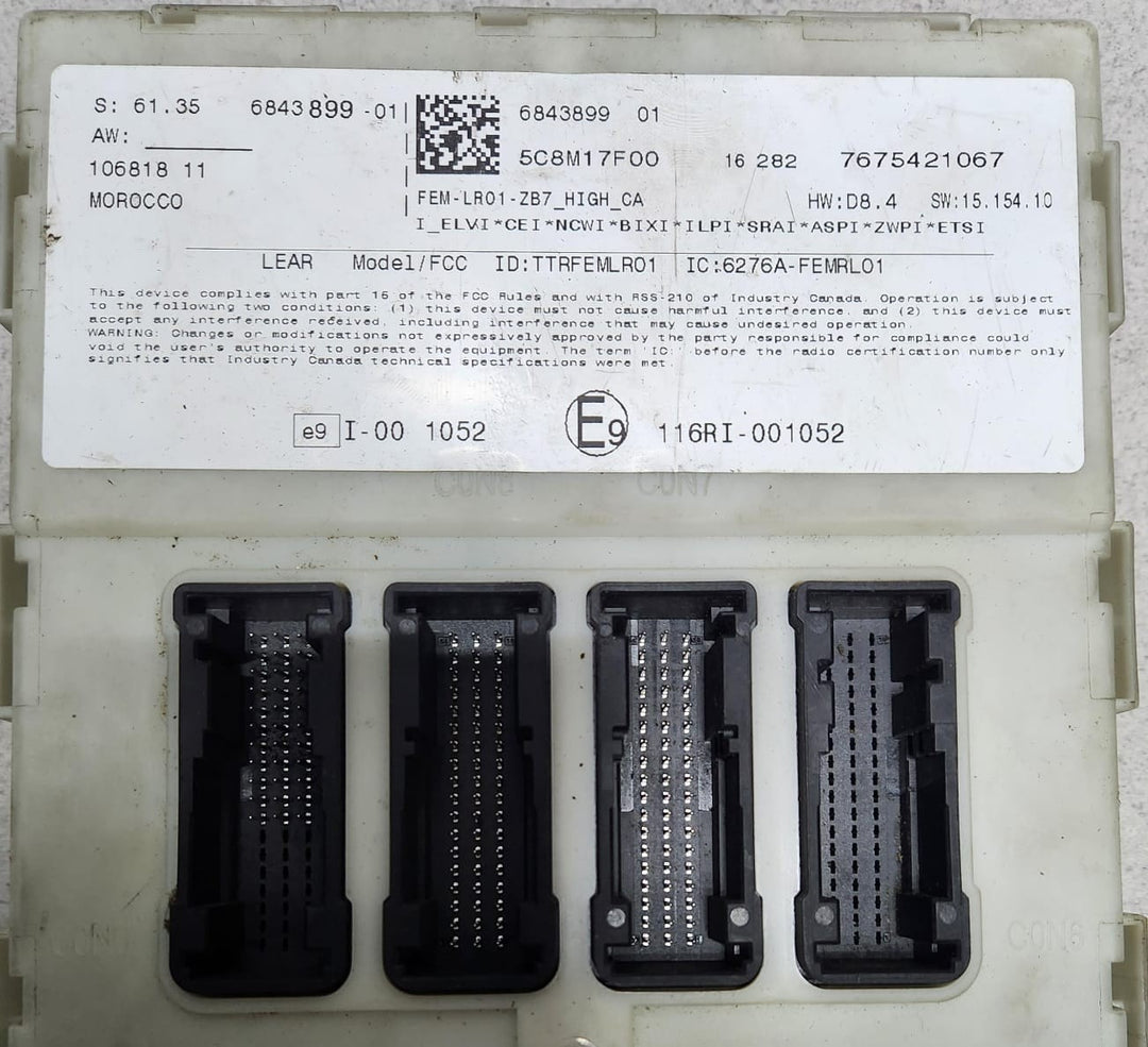 BMW F30 F31 Front Electronic Module 6843899 OEM