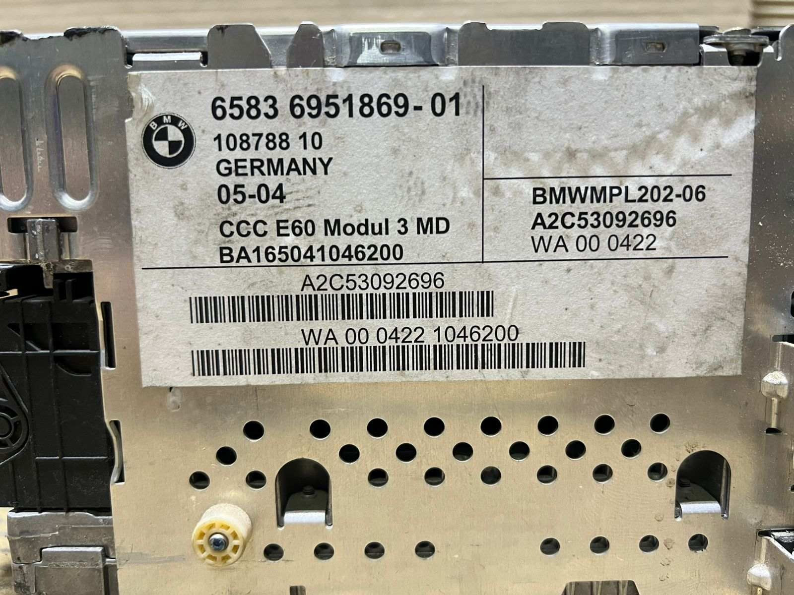 BMW Navigation System Cd Computer Module 6951869 E60 and E61