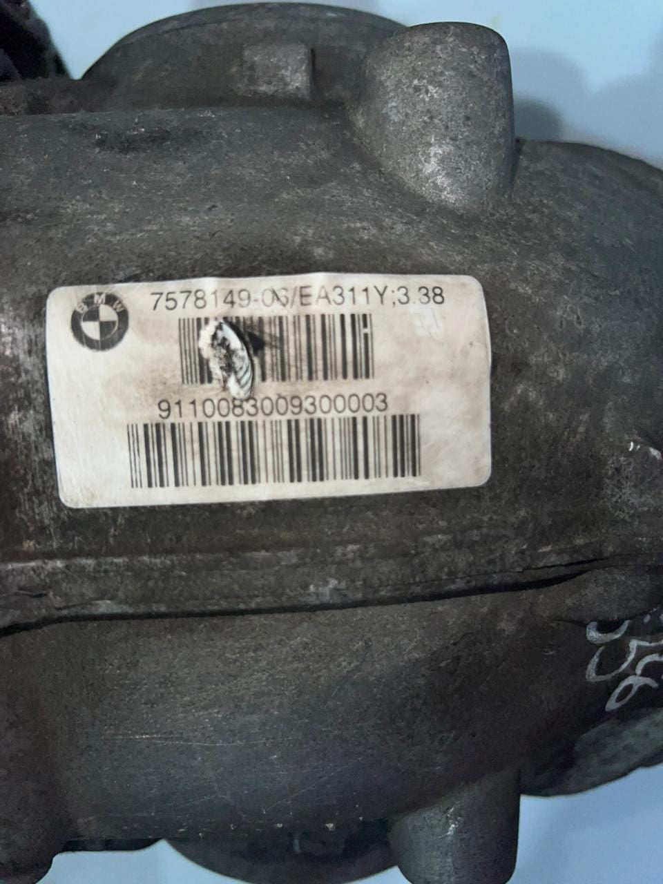 2011 BMW 528i Rear Differential Assembly 7578149 F10 523i models 3.38 RATIO
