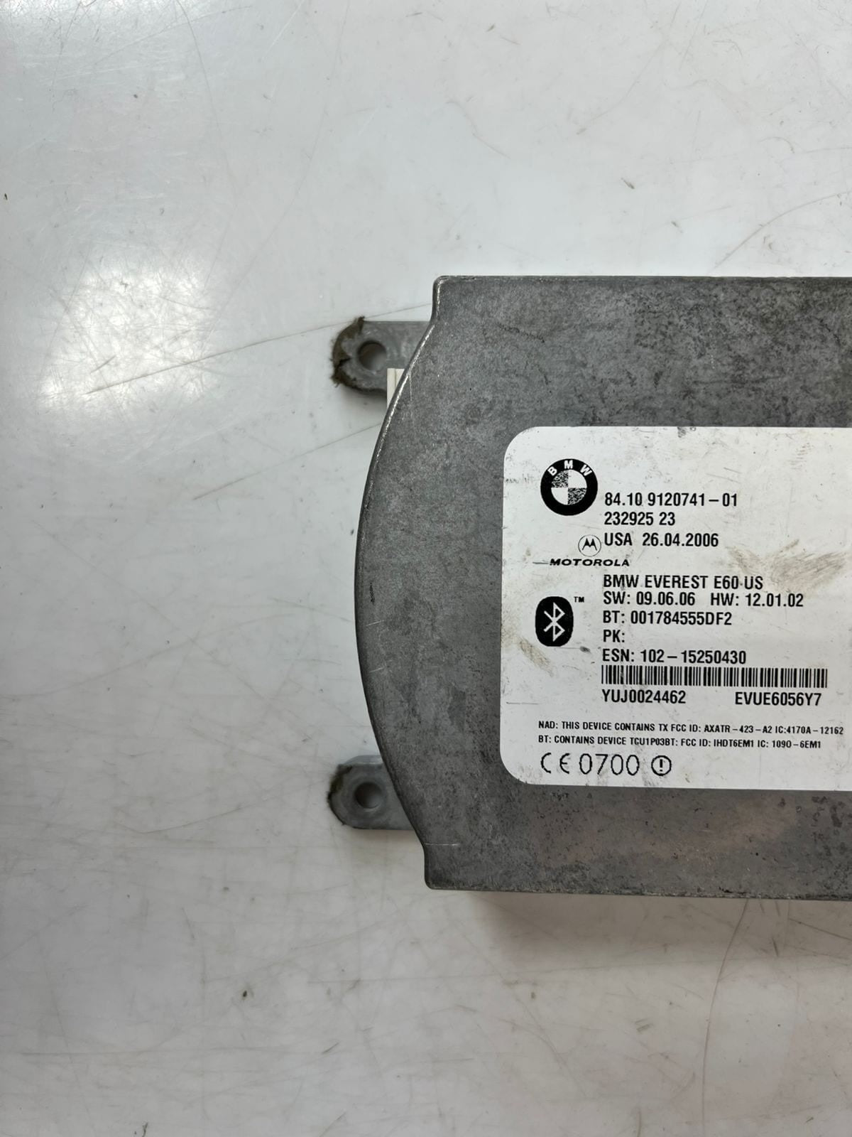 2006-2011 BMW 325i 330i, 530i, E6x Bluetooth Telematics Control Unit 9120741 OEM