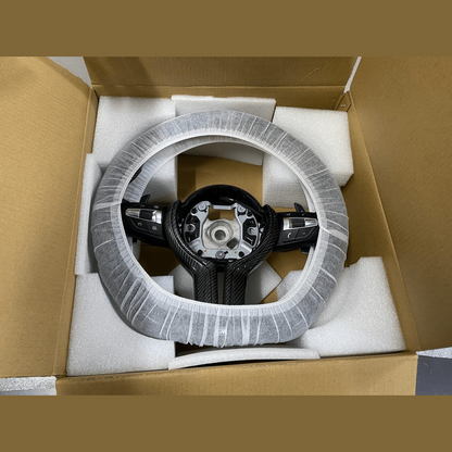OEM BMW Carbon Fiber Steering Wheel F30 F32 Series MSport With Paddle Shifts LED