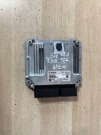 2012 BMW 320I N47D F30 Engine Control Unit COMPLETE SET DDE + FEM + 1KEY 8570932