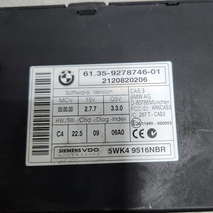2012-2014 BMW X5 E70 3.5i Engine Control Module 7639422 E70 N55 ECU SET
