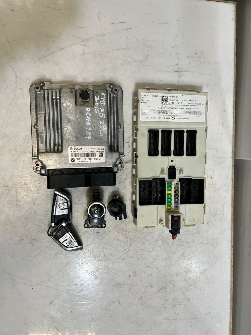 2015 BMW X5 F15 25DX Engine Control Unit ECU SET DDE+BDC+2KEYS 8583151 OEM