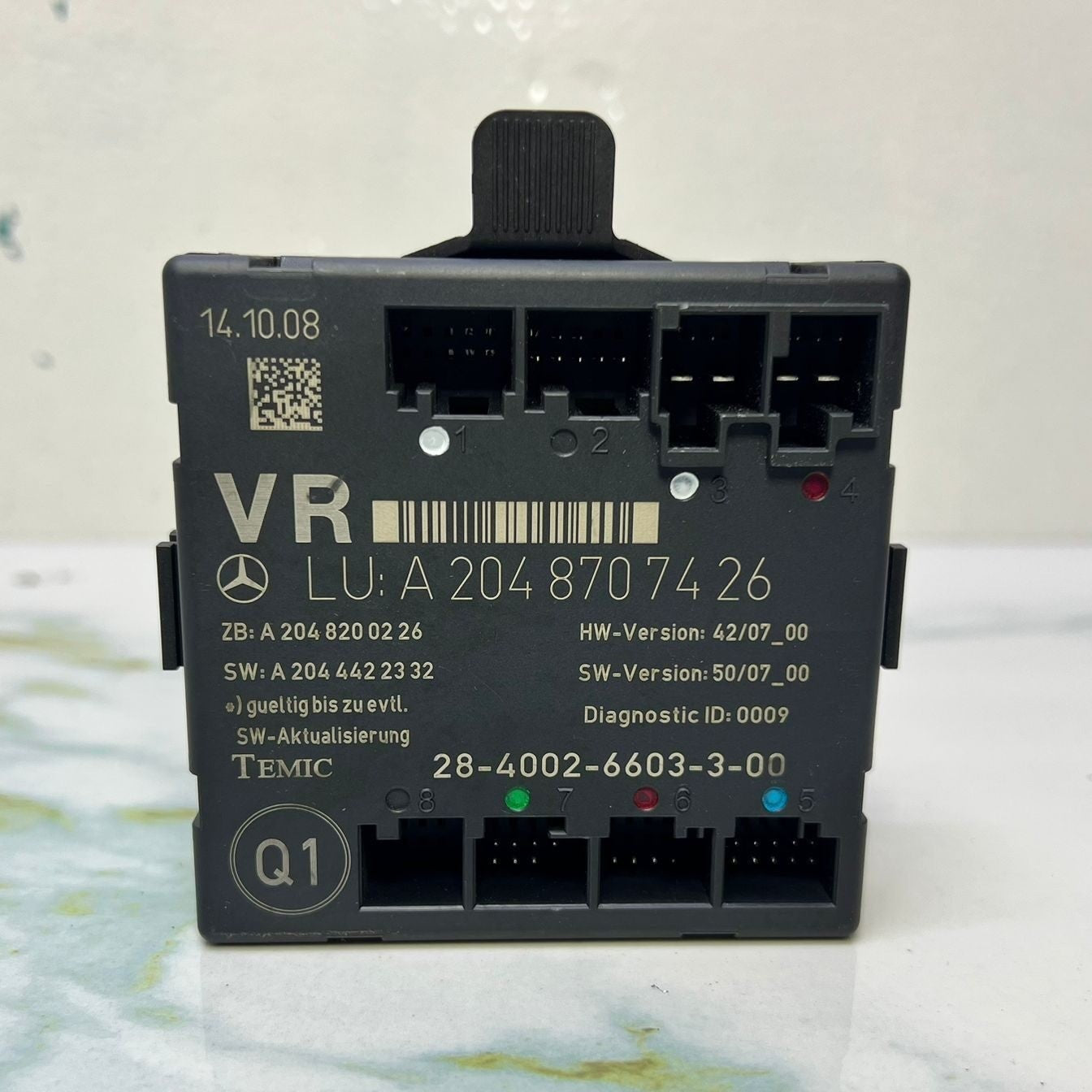 2011-2014 Mercedes-Benz C300 Front Right Door Control Module A 204 8707426 W204 