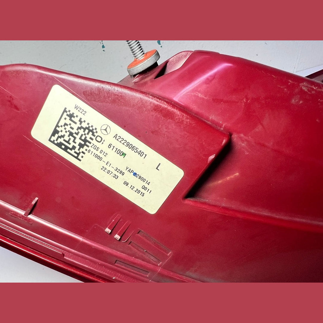 214-2018 Mercedes-Benz Left Rear Tail Light A2229065401 S-Class W222