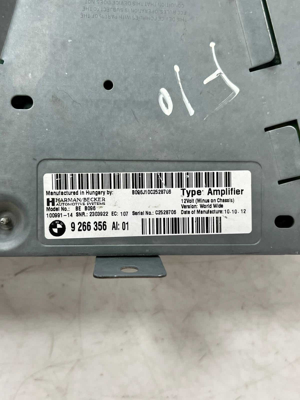 BMW 5 Series F11 TOURING HiFi System Audio Amplifier 9266356 OEM
