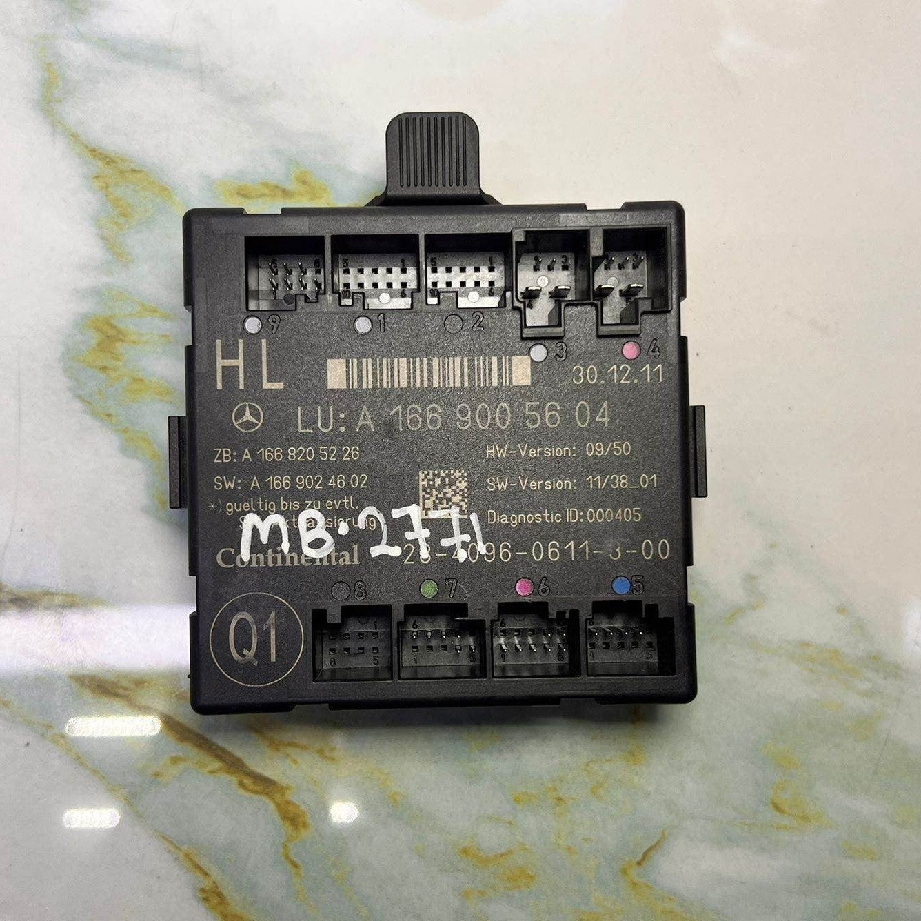 2012-2013 Mercedes-Benz ML550 Door Control Unit A 1669005604 ML Series W166