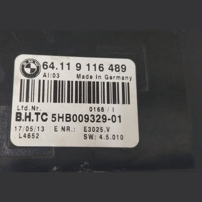 OEM BMW X5 F15 3RD ROW A/C Climate Control Module Unit 9116489