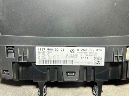14-17 Mercedes-Benz W117 CLA Instrument Cluster Speedometer A117 9002001 OEM