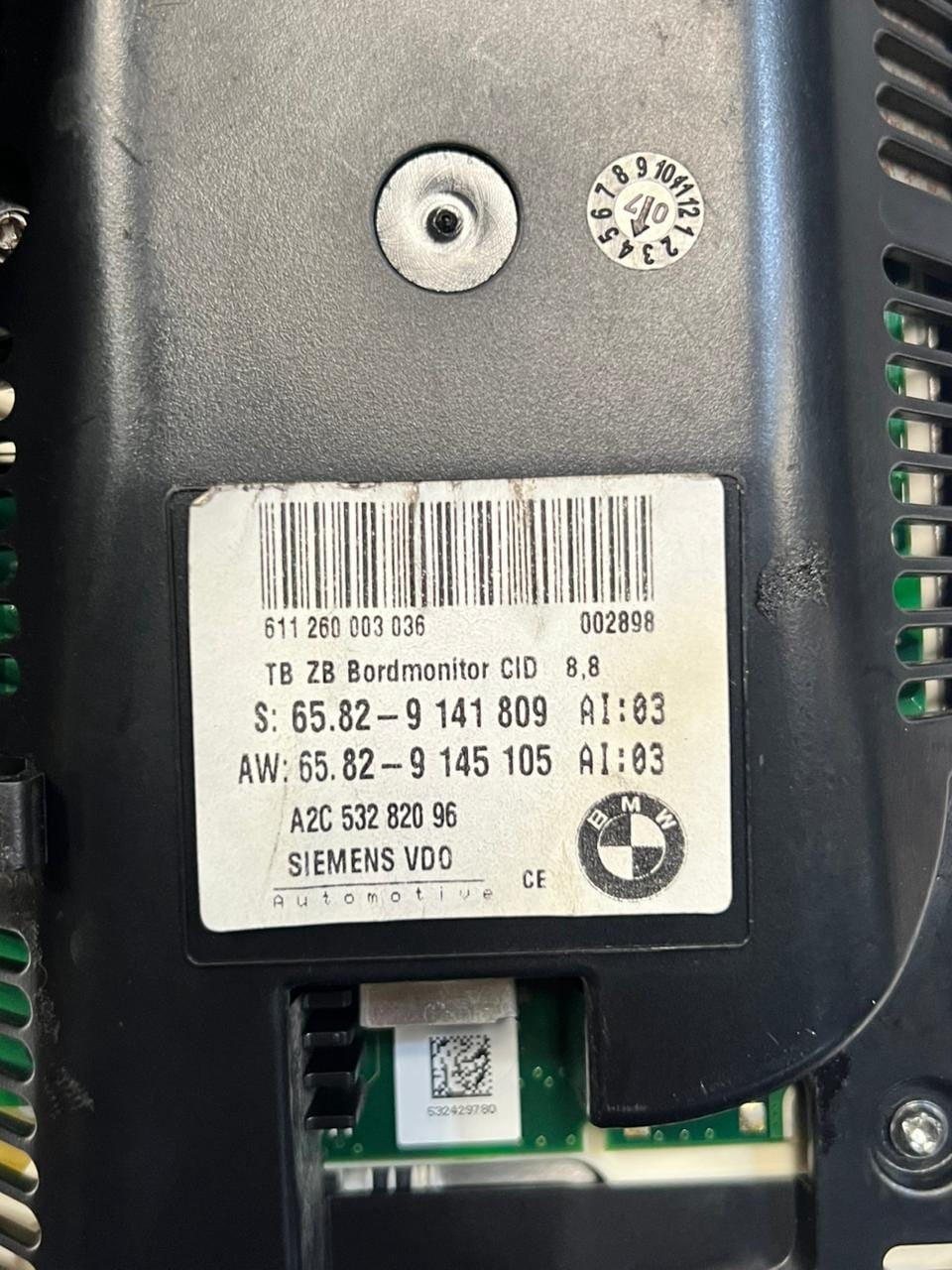BMW 5 Series E60 E61 SIEMENS Navigation Display Screen 9141809 OEM