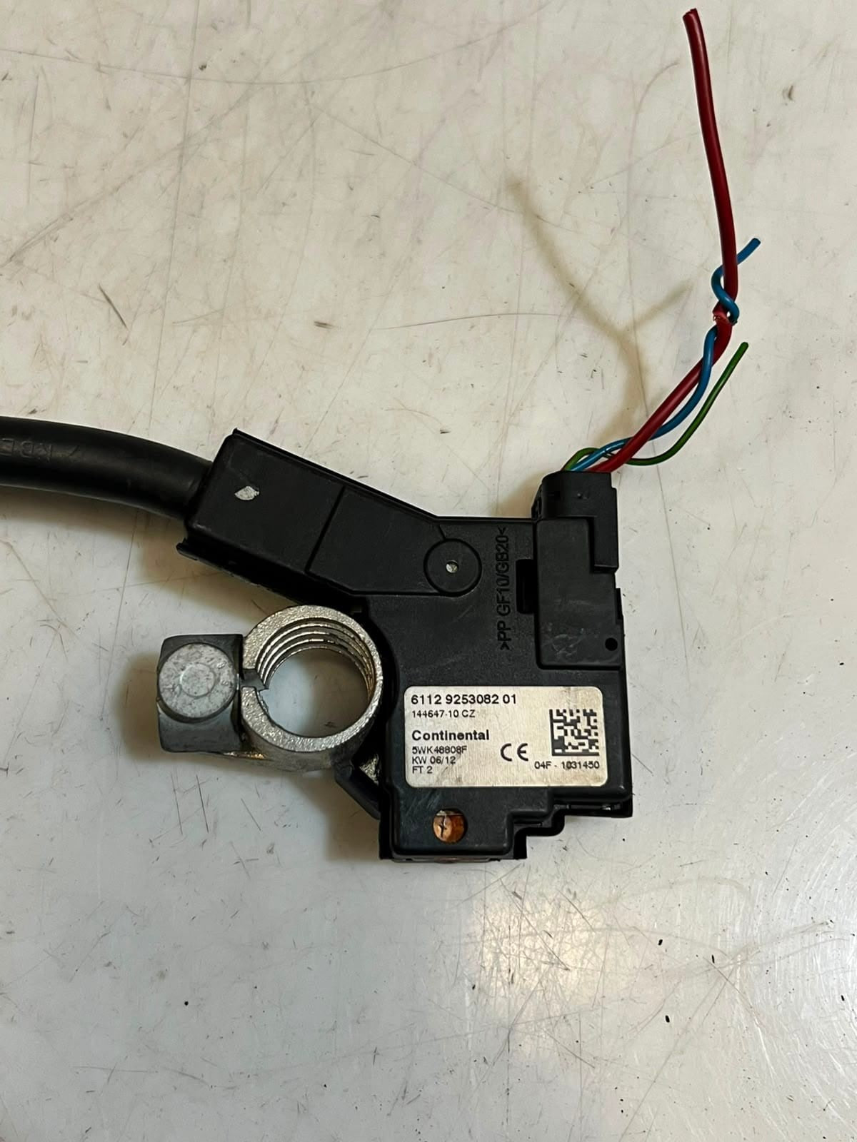 2012-2018 BMW 5 Series F10 and F11 LCI 650i Negative Battery Cable 9253082 OEM