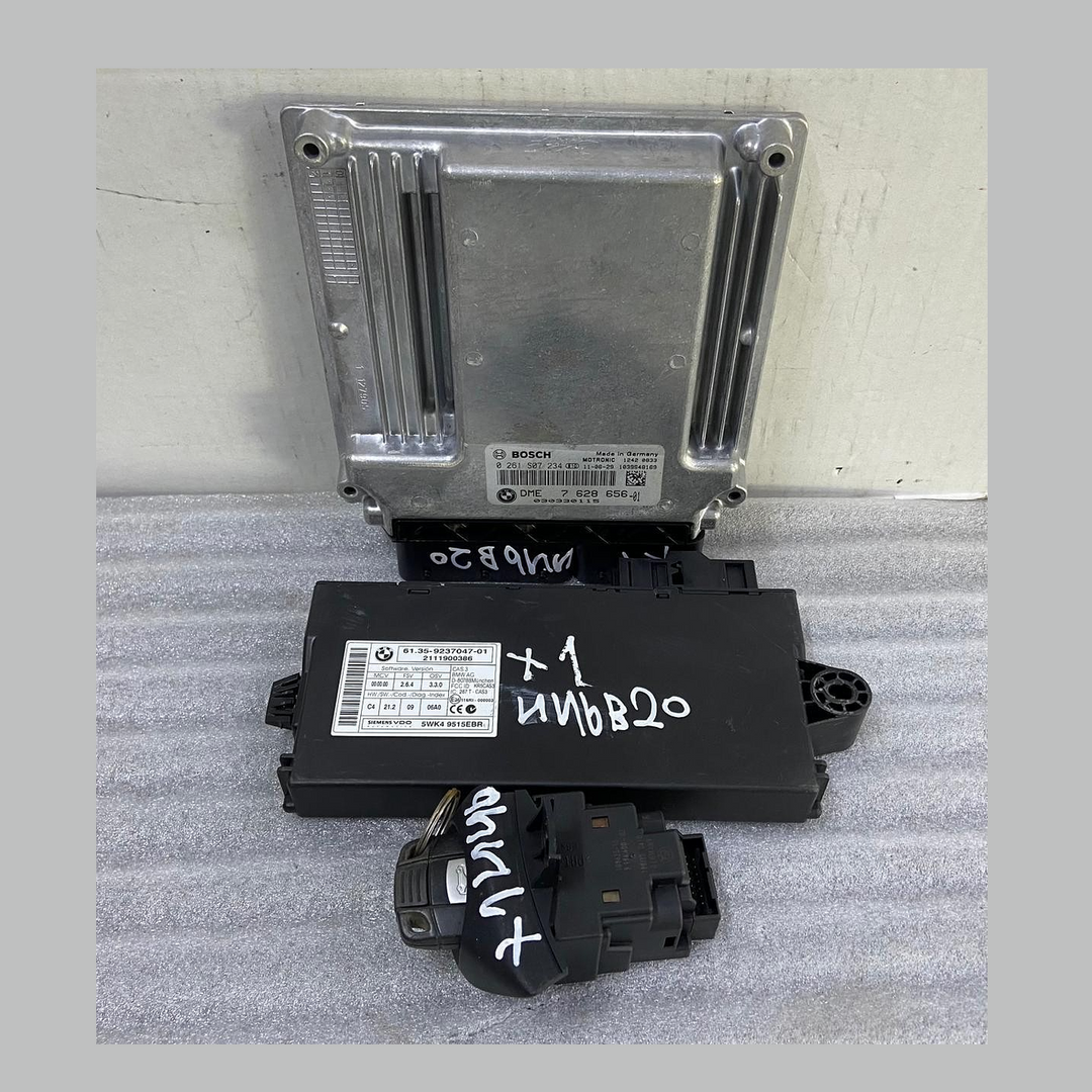 OEM BMW X1 E84 E87 E90 E91 N46B20 Engine Control Unit DME ECU SET 7628656