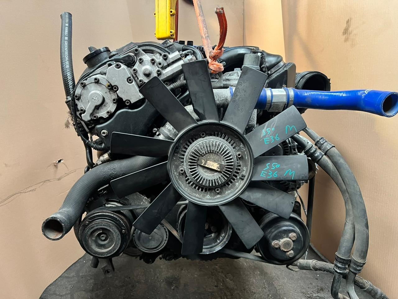 BMW E36 M3 S50B30 3.0L Complete Engine & Manual Gearbox 75K KM 50030546 OEM