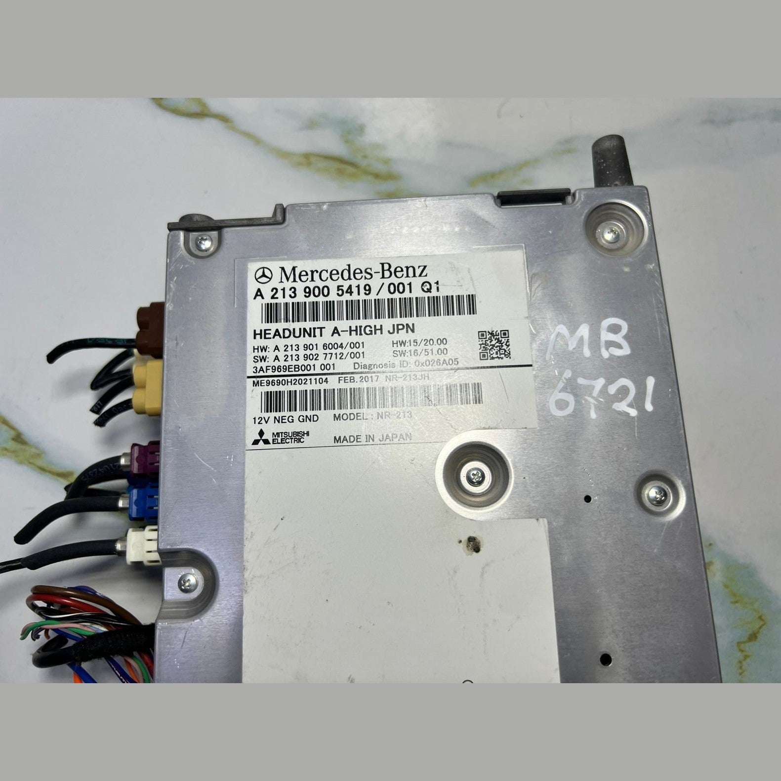 15-21 Mercedes W213 E-Class Radio Audio Multimedia Head Unit  A213 9005419 OEM