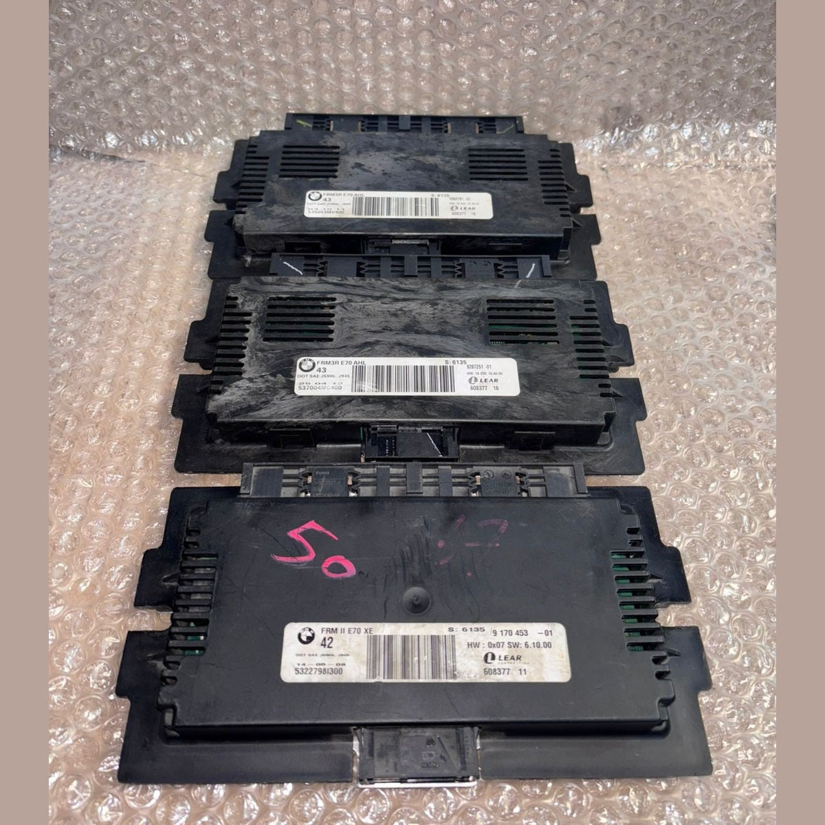Bmw X5 E70 FRM Footwell Module Genuine 9263791 -9170453 - 9287251 LOTS 3PCS