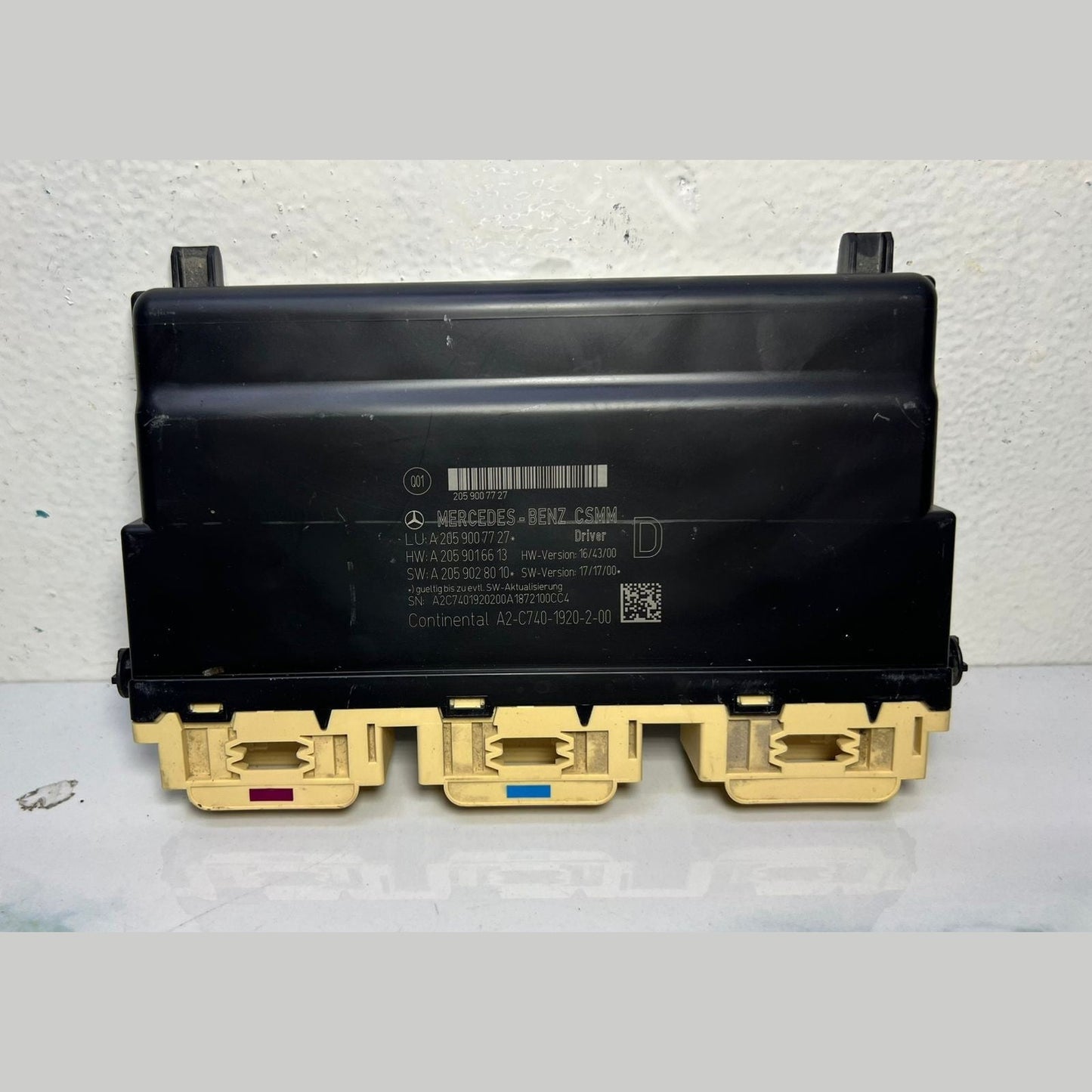 2014-2018 Mercedes W205 C300 C-Class Driver Seat Control Module A205 9007727 OEM
