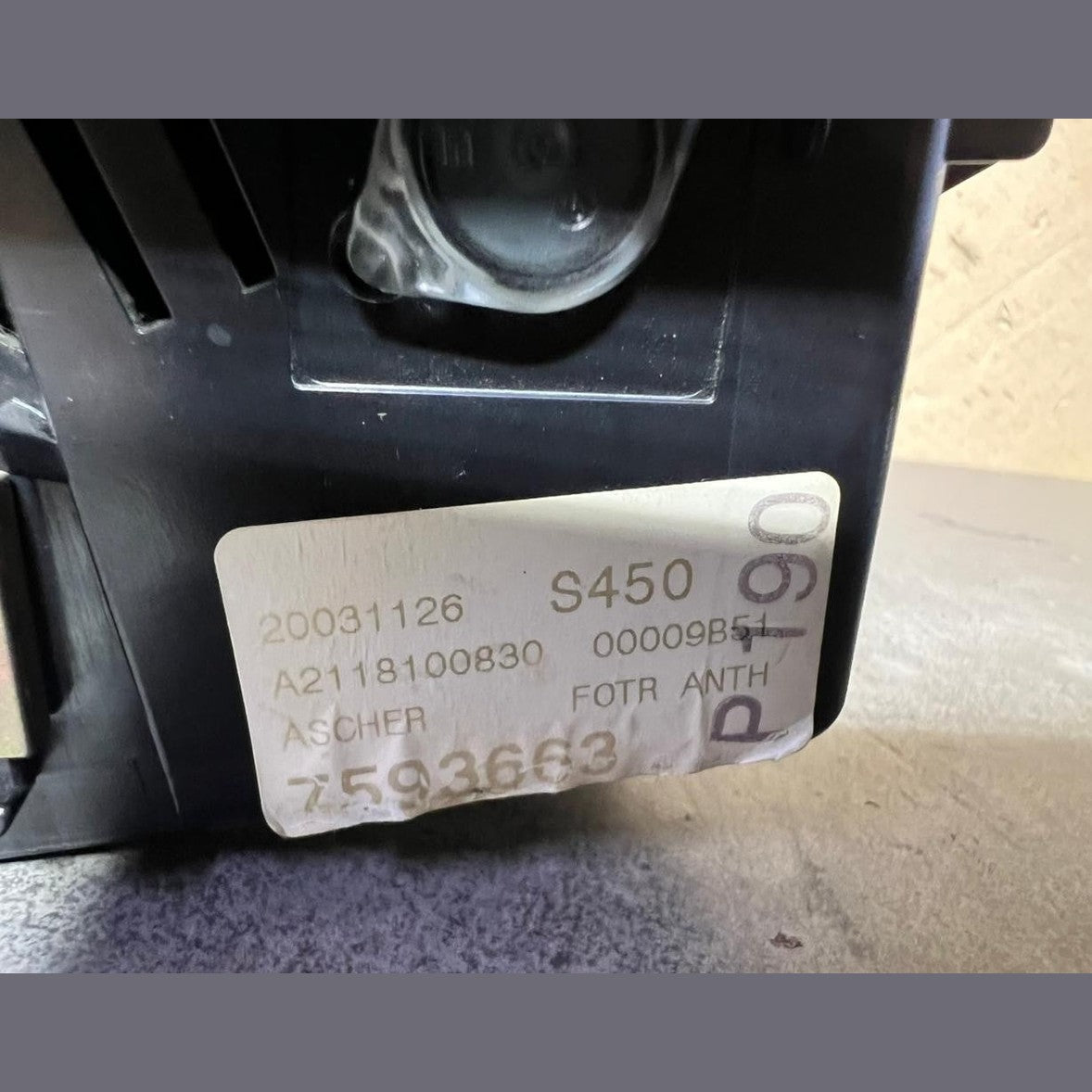 2002–2006 Mercedes-Benz W211 E-Class Rear Right Door Ashtray OEM – A211 8100830