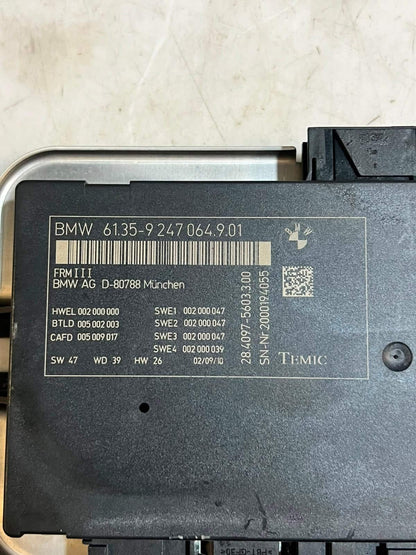 10-17 BMW F07 5' 6' 7' GT F10 F12 F01 F2 535i GT Light Control Module 9247064