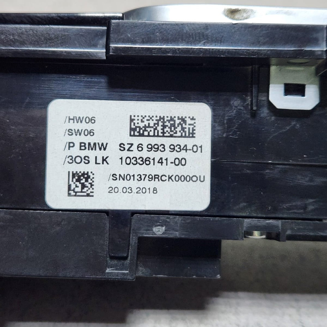 2017 BMW X3 Operating Unit Centre Console 6993934 X3 and 5 Series G30
