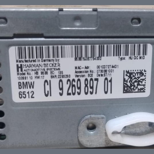 BMW X5 F25 HEAD UNIT MEDIA SAT NAV RADIO PLAYER NAVIGATION MODULE OEM 9269897