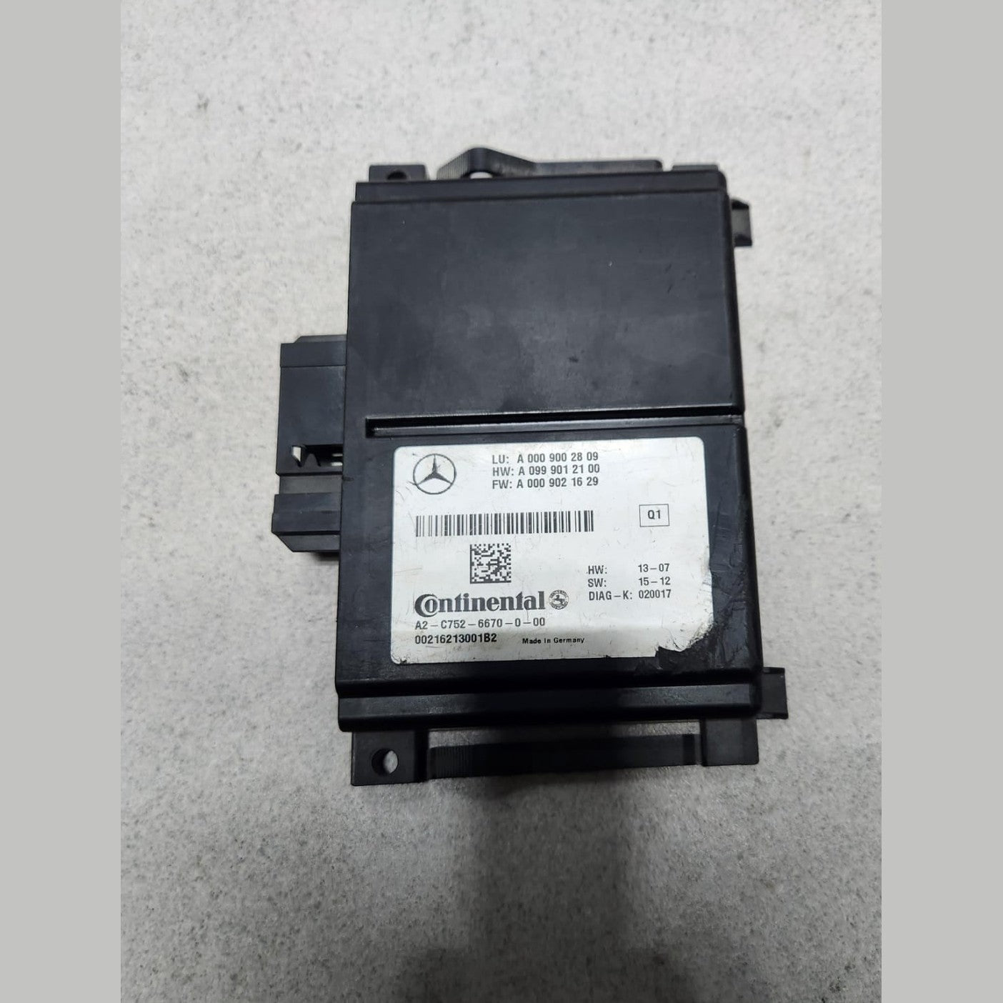 2016 Mercedes-Benz S550 Adaptive Cruise Control Module A0009002809