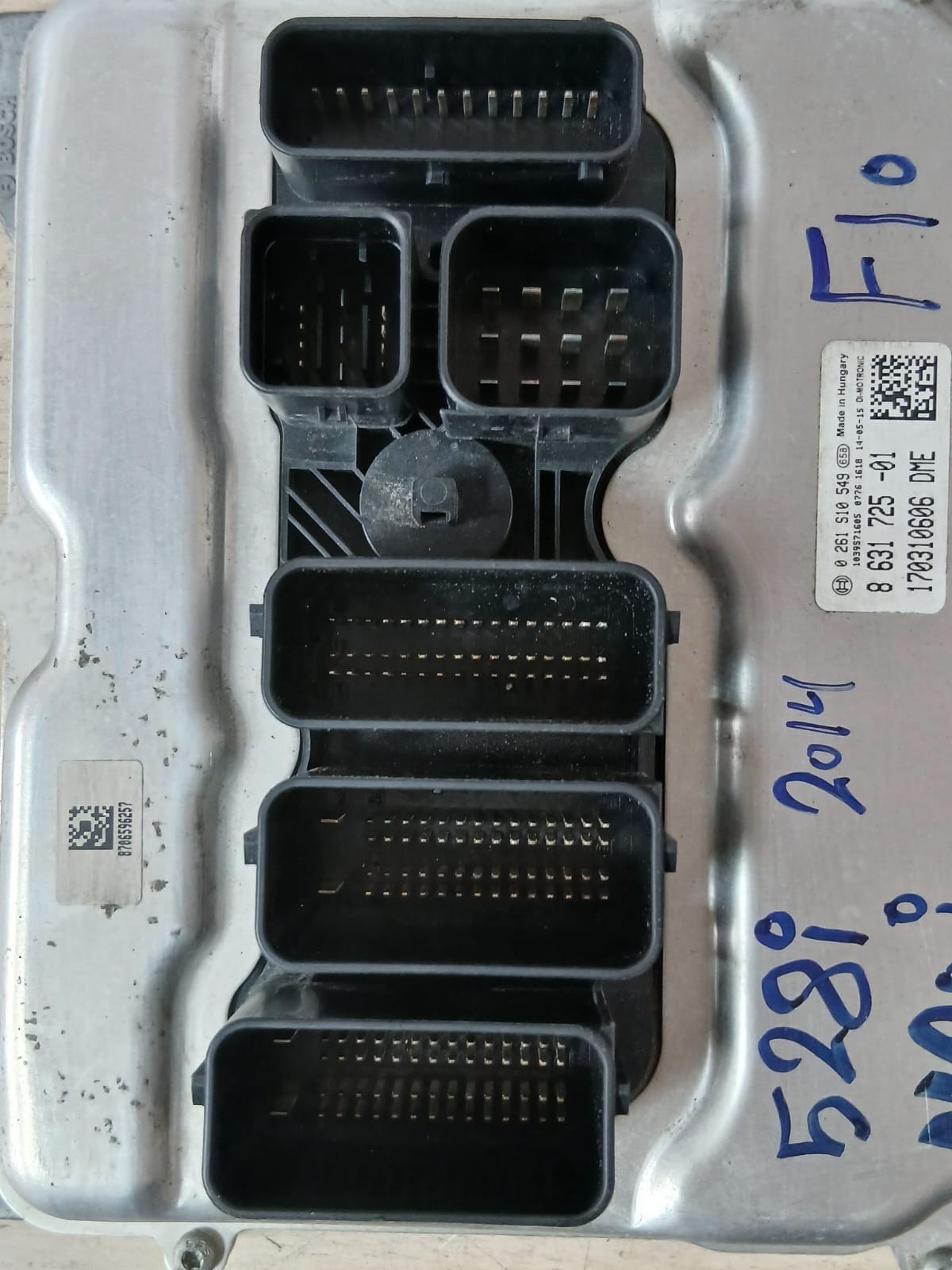 BMW  2014 F10 528i N20i ENGINE CONTROL Unit ECU SET DME 8631725 with key