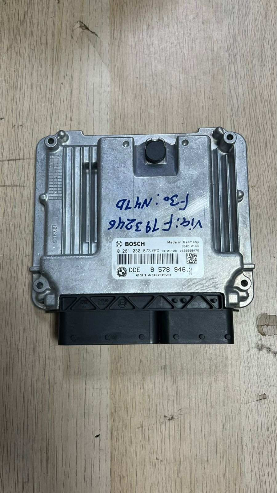 2013 BMW F30 320D N47N DIESEL 2.0 Engine Control Unit 8578946 ECU SET