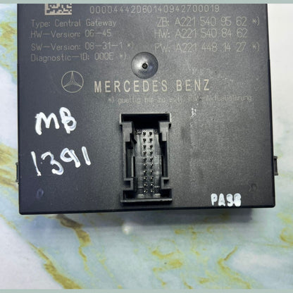 2007-2014 Mercedes-Benz S550 Gateway Control Module A221 5409562 W221 S-Class
