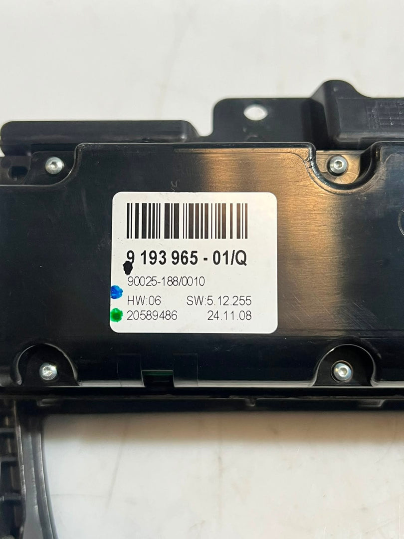 2007-2013 BMW X5 E70 and X6 E71 Climate Control Unit 9193965 OEM