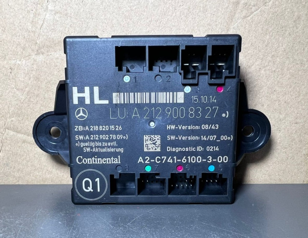 Mercedes-Benz W212 E-Class Rear Left Side Door Control Module A212 9008327 OEM
