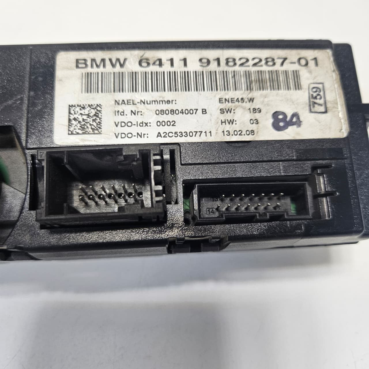 2007-2011 BMW E90, E87, E81, M3 328i Climate Control Unit 9182287