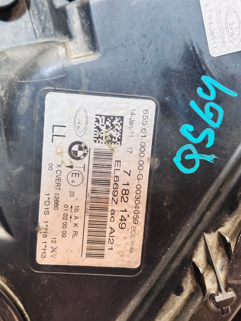 Bmw 7 Sereis 740i 740li 750li 2009-12 F02 LHS Dynamic Xenon Headlamp 7182149