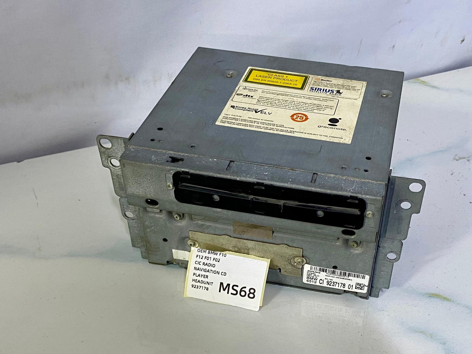 OEM BMW F10 F12 F01 F02 CIC RADIO NAVIGATION CD PLAYER HEADUNIT 9237178