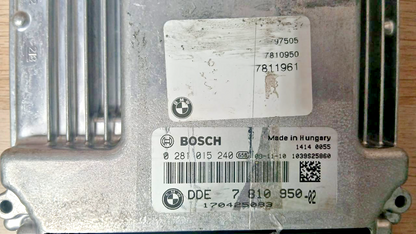 BMW X5 E70 ECU Engine Control Module 7810950 OEM Programmable Unit