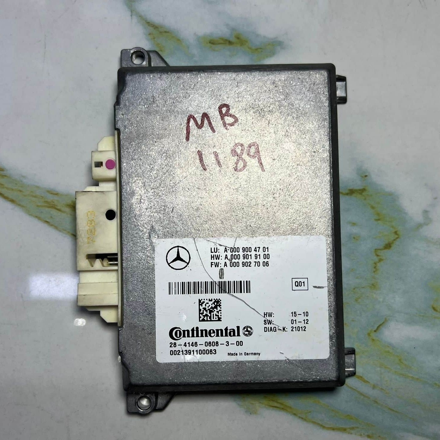 2013 Mercedes ML63 AMG Blind Spot Assist Control Module A0009004701 C-Class SL