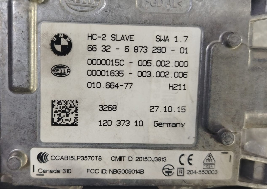 OEM BMW F25 F26 F15 F16 F85 F86 Lane Departure Assist Module RH 6873290 HELLA