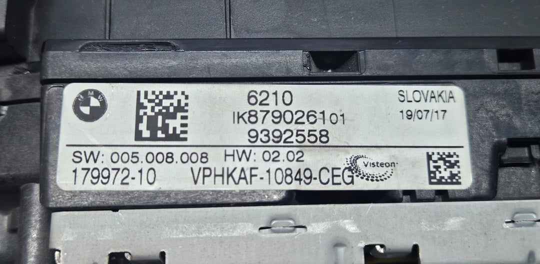 BMW G01 G12 G30 G32 OEM DIESEL DIGITAL INSTRUMENT SPEEDOMETER CLUSTER  8790261