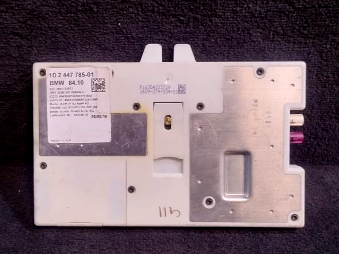 BMW X5 F15 F85 TELEMATICS COMMUNICATION CONTROL MODULE ECU P/N 1D2447785