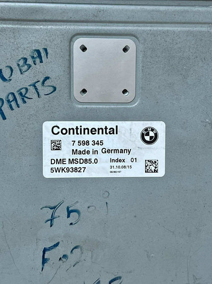 2009-2012 BMW 750i N63 4.4 V8 Engine Control Module 7598345 ECU ONLY